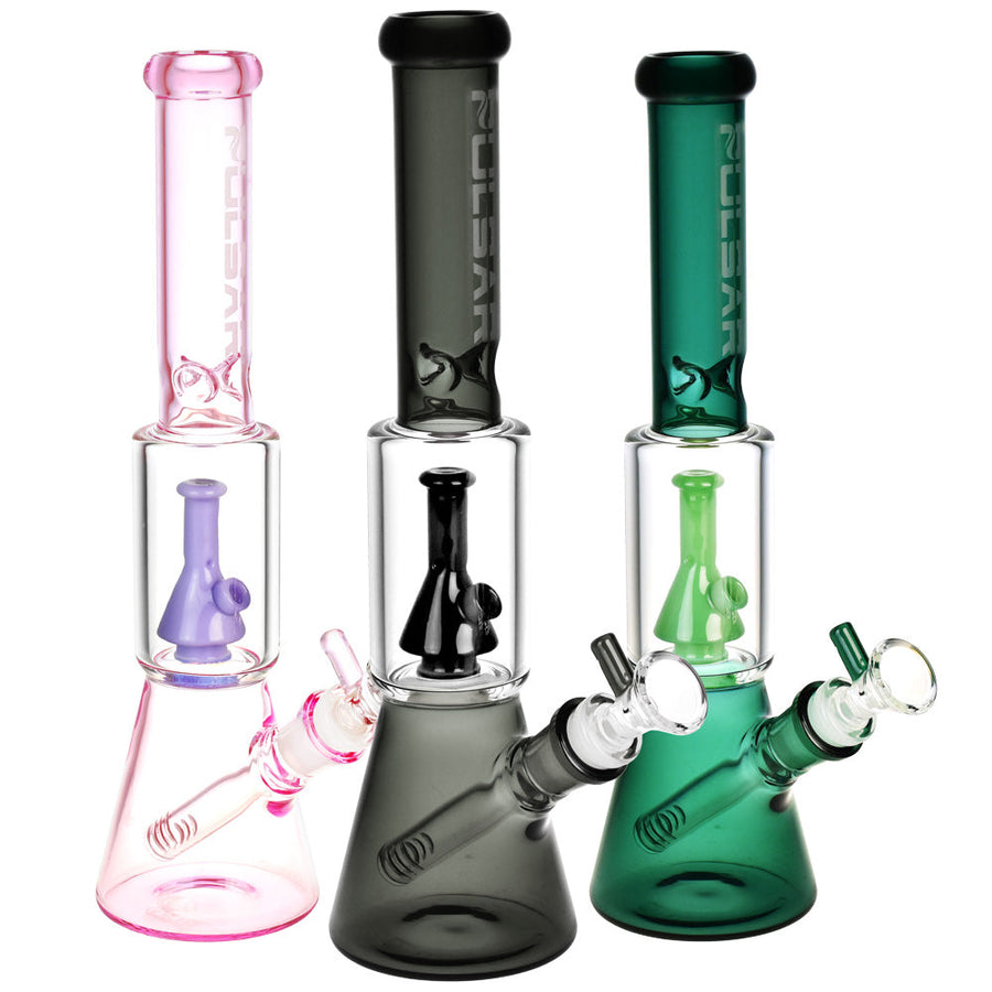 Pulsar Beaker on Beaker Water Pipe - 11.5"/14mm F/Colors Vary - Headshop.com