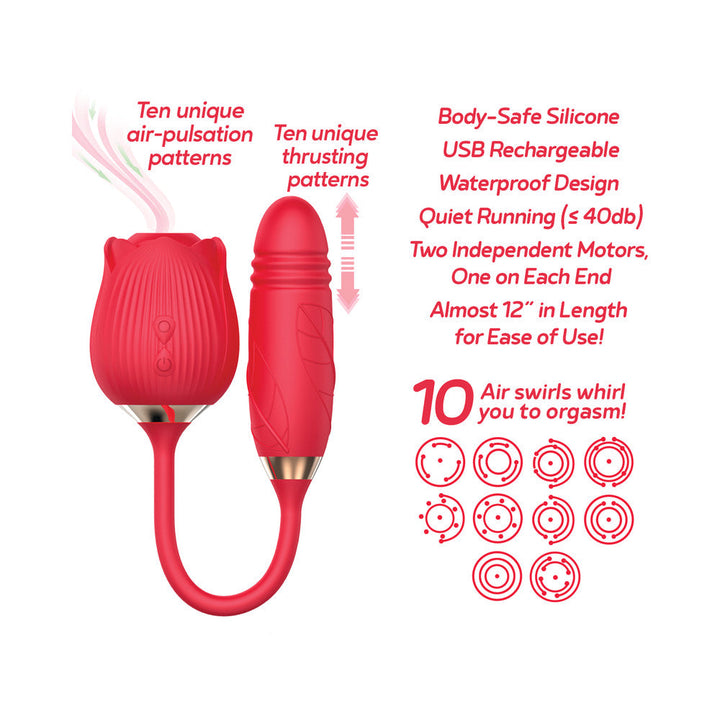 Wild Rose Suction Thruster Red - Headshop.com