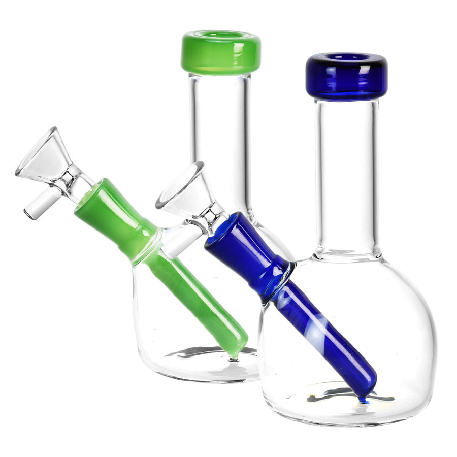 Dome Beaker Mini Water Pipe - 5.25"/14mm F/Colors Vary - Headshop.com