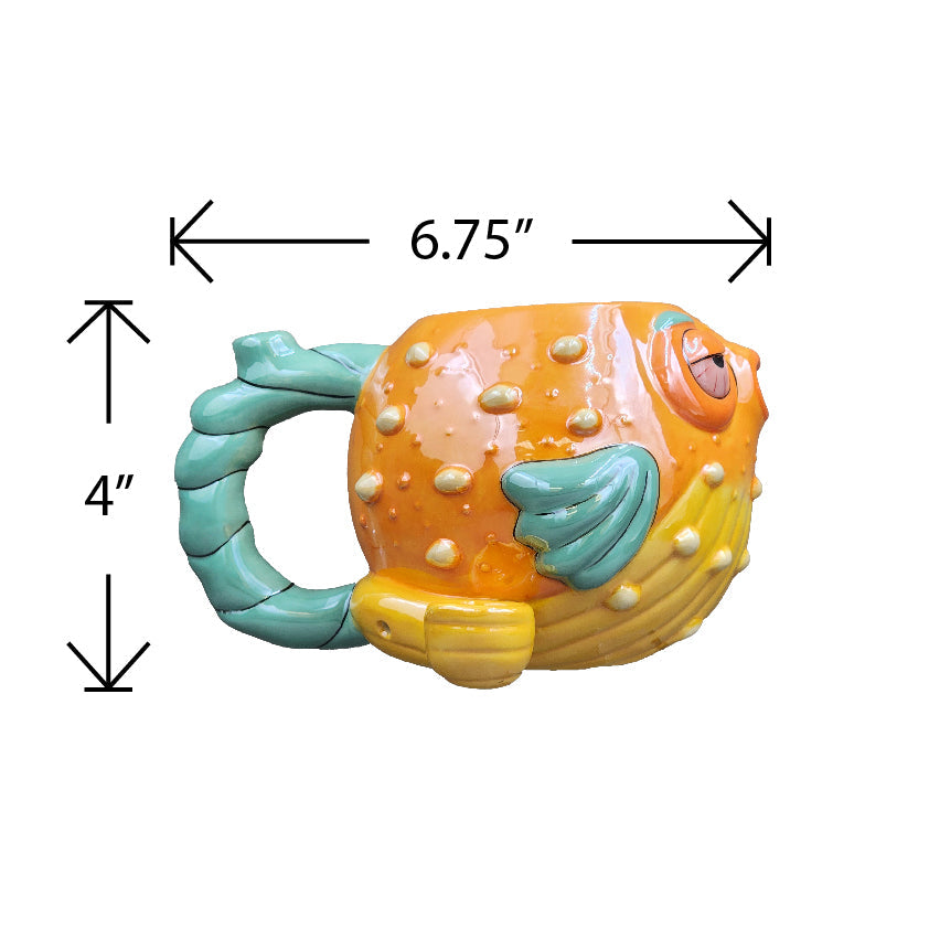 Stoned pufferfish mug pipe - Headshop.com