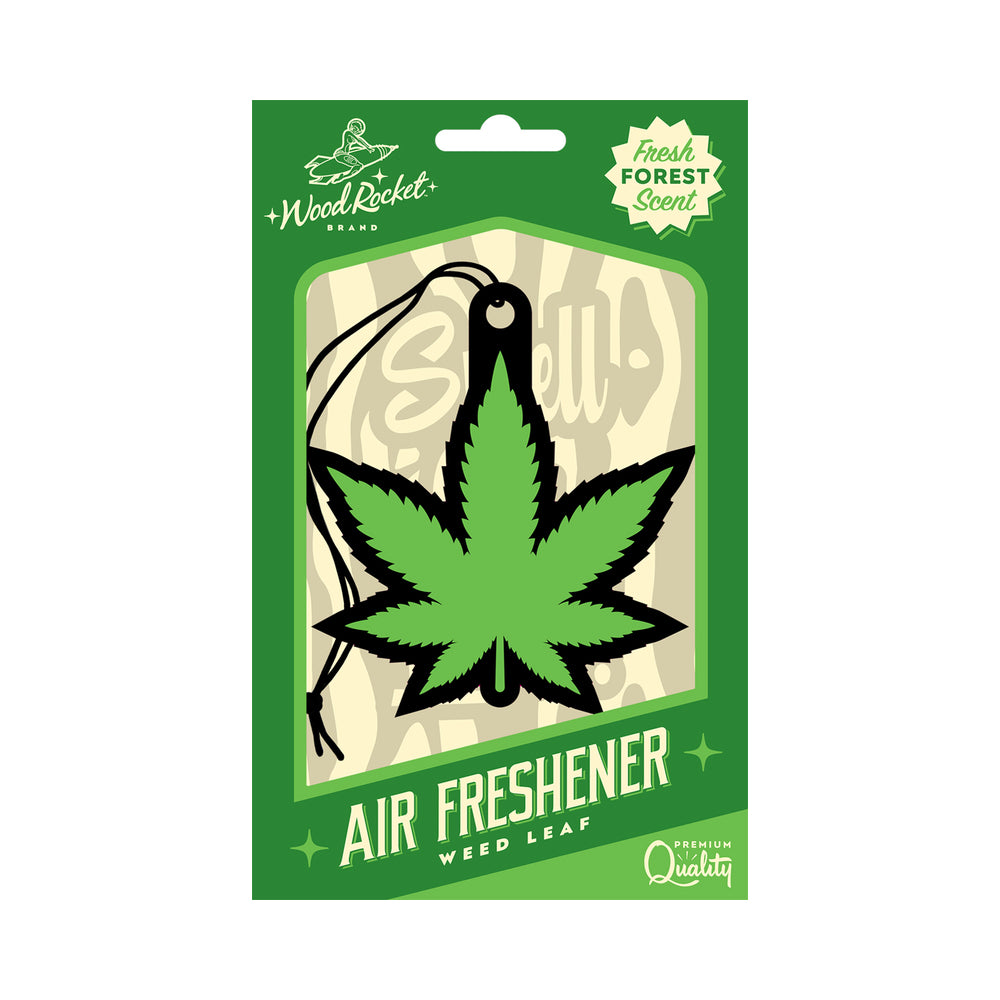 Wood Rocket Air Freshener Green Leaf - Headshop.com