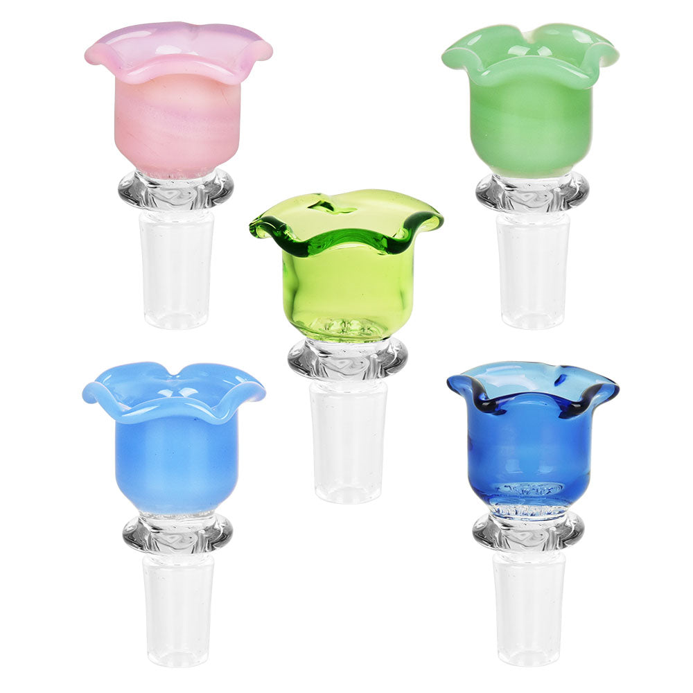 Blissful Blossom Herb Slide w/ Screen - 14mm M/ Clrs Vry - Headshop.com
