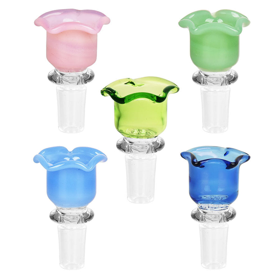 Blissful Blossom Herb Slide w/ Screen - 14mm M/ Clrs Vry - Headshop.com