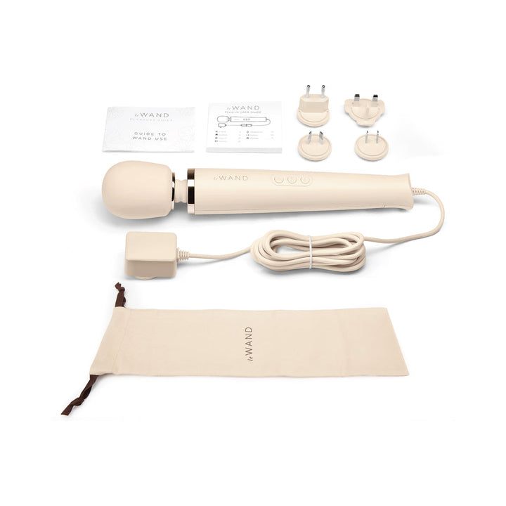 Le Wand Plug-In Vibrating Massager Cream - Headshop.com