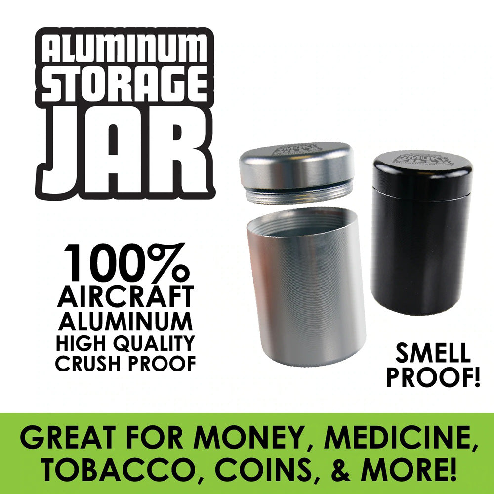 Smokezilla Smell Proof Storage Jar - 2.5"x1.7" / Asst - 4PC DISP - Headshop.com