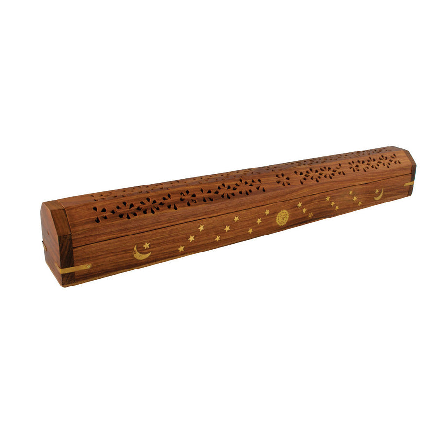 Large Coffin Incense Burner | 18in | Designs Vary - Headshop.com