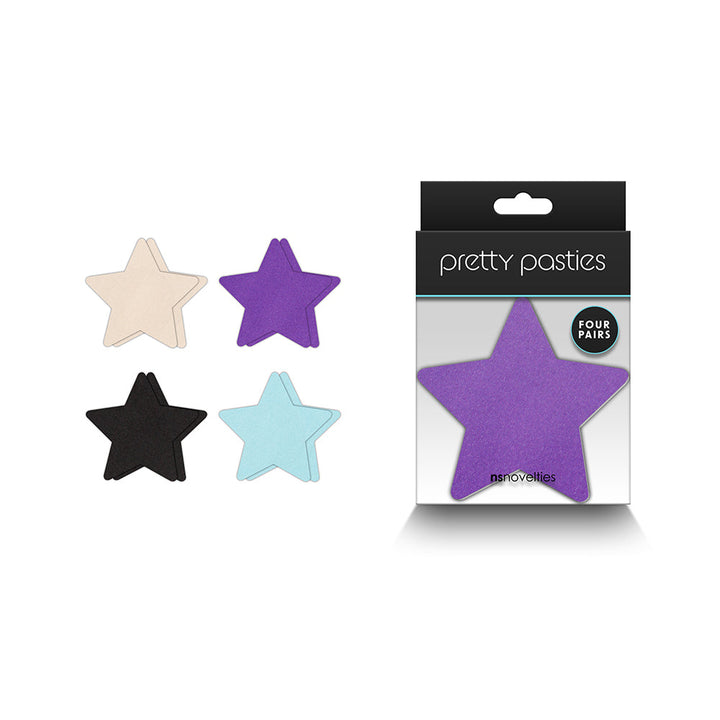 Pretty Pasties Star I Assorted 4 Pair - Headshop.com