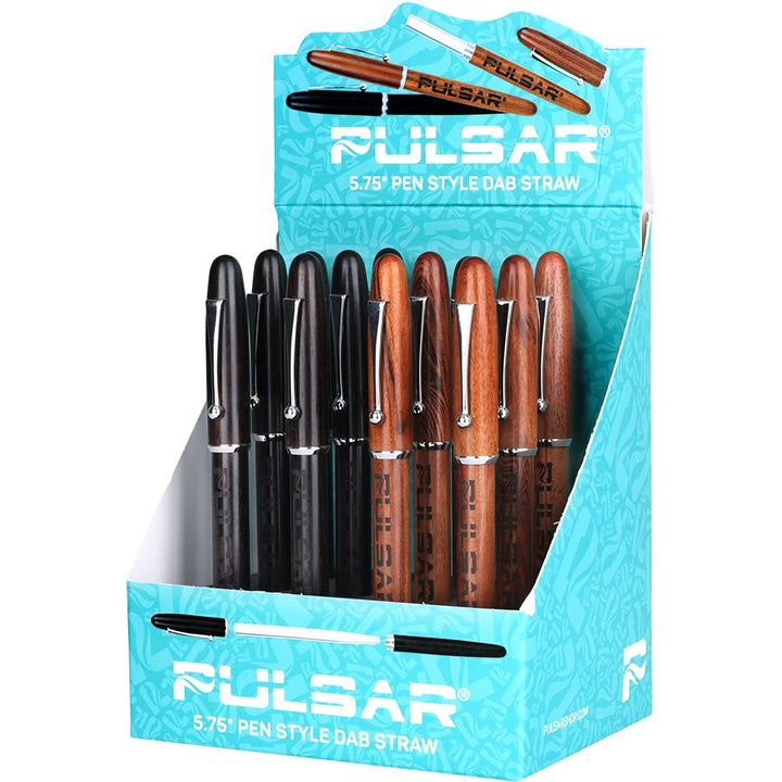 Pulsar Wood Pen Quartz Dab Straw - 5.75" 12ct - Headshop.com