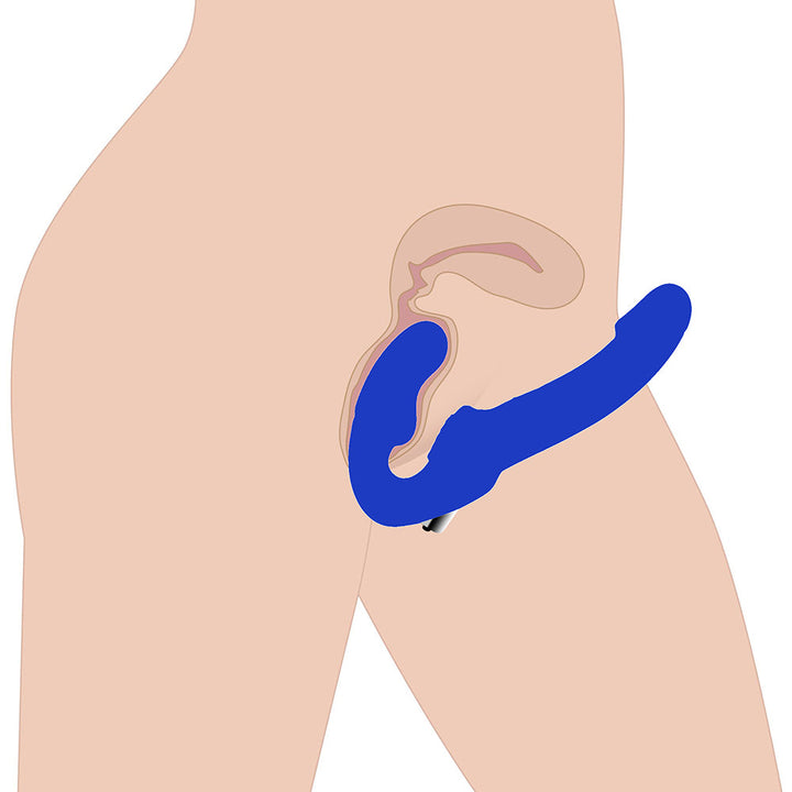 Strap U Revolver II Strapless Strap On Dildo (Blue) - Headshop.com
