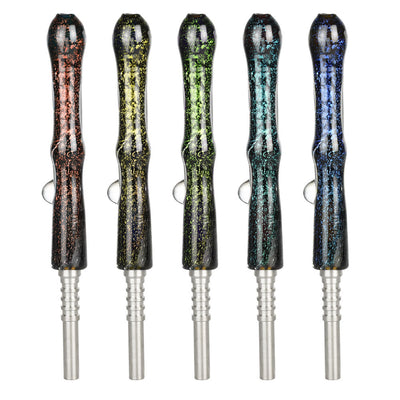 Pulsar Galaxy Glass Dab Straw - 6.5" / Colors Vary - Headshop.com