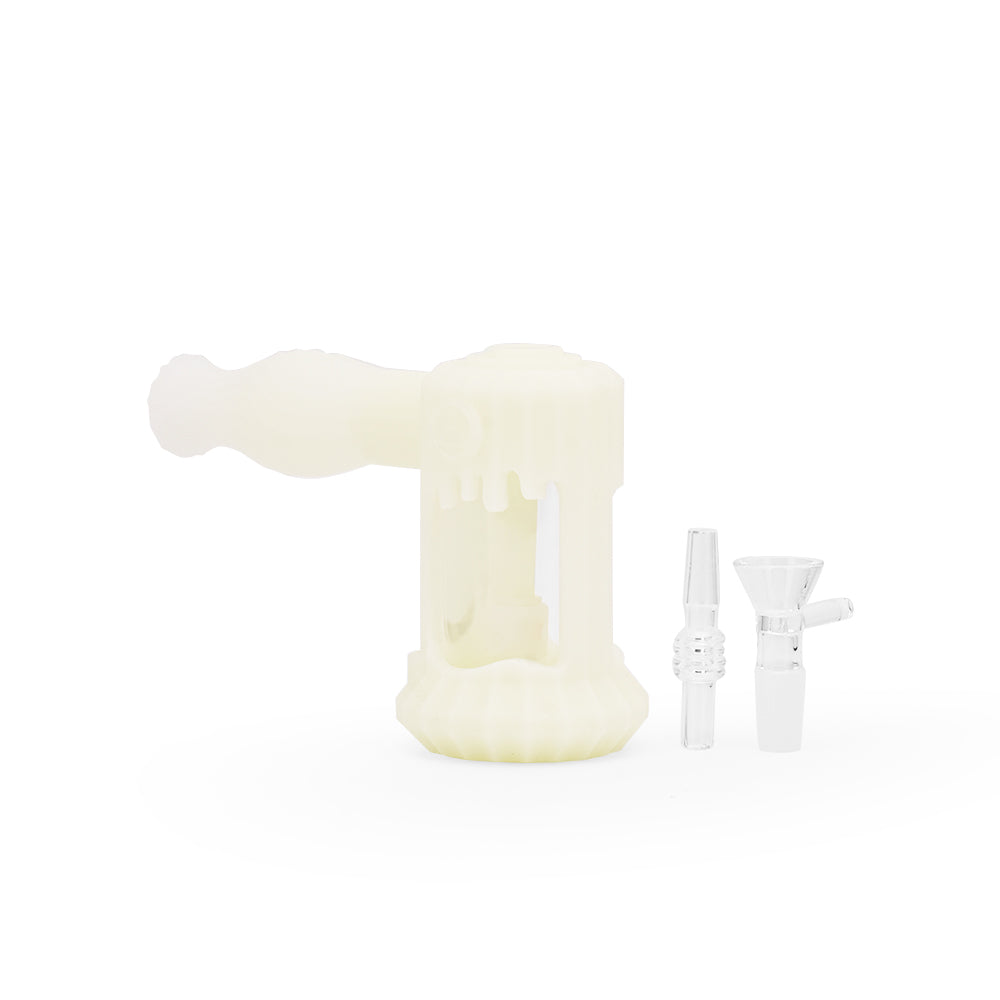 Ritual - 6'' Duality Silicone Dual Use Bubbler - UV Titanium White - Headshop.com