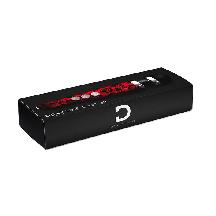 Doxy Die Cast 3R Rechargeable Compact Wand Vibrator Roses - Headshop.com