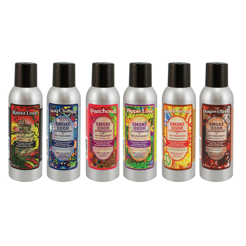 Smoke Odor Exterminator Spray - 7oz / Retro Mix - 12PC DISPLAY - Headshop.com