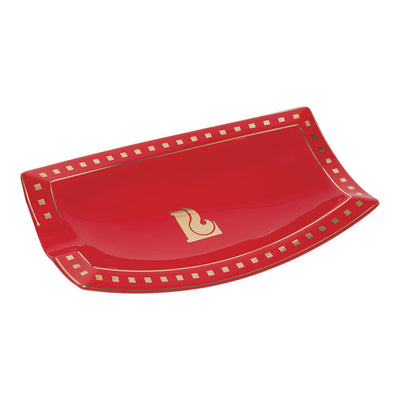 Lucienne Curved Rectangle Ceramic Cigar Ashtray | 8.75" x 5" - Headshop.com