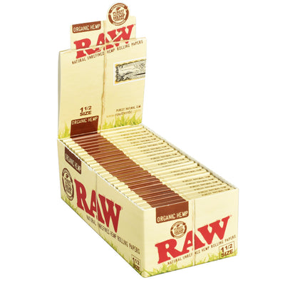 RAW Organic Hemp Rolling Papers - 1 1/2" 25 pcs - Headshop.com