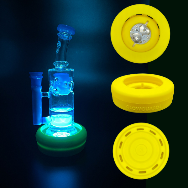 Bong Base Bumper USB Rechargeable 3in-4.25in Bases Silicone Fits Variety of Shapes - Headshop.com