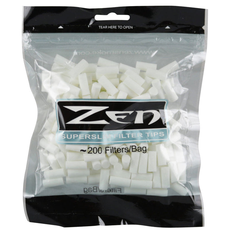 200pc Zen Premium Super Slim Filter Bag - Headshop.com