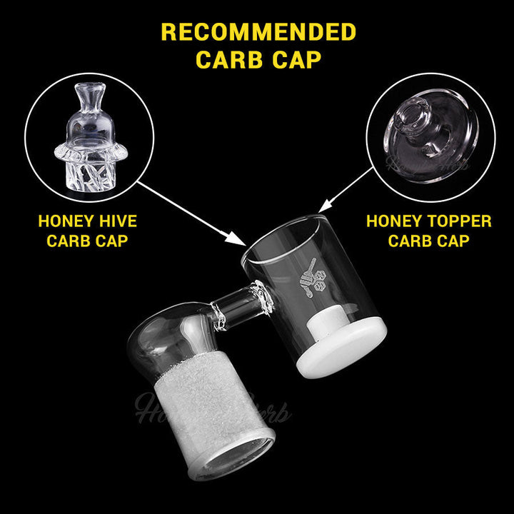 HONEY & MILK CORE REACTOR SIDECAR QUARTZ BANGER - 90° DEGREE | YL - Headshop.com