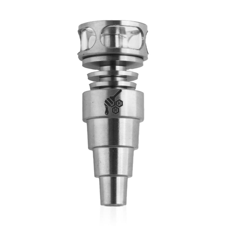 Honeybee Herb Titanium 6 IN 1 Cage Hybrid Dab Dab Nail - Headshop.com