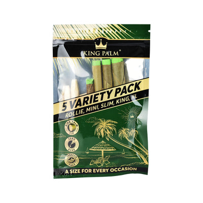 King Palm Hand Rolled Leaf | 5 Variety Pack| 15pc Display - Headshop.com