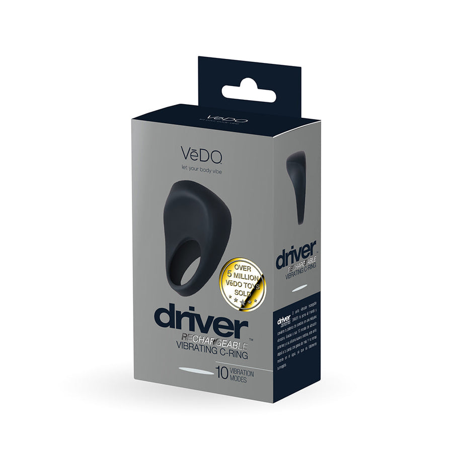 VeDO Driver Rechargeable Vibrating C-Ring Black - Headshop.com
