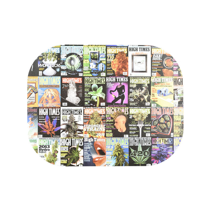 High Times x Pulsar Mini Metal Rolling Tray w/ Lid - Covers Collage / 7"x5.5" - Headshop.com