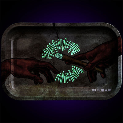 Pulsar Glow Metal Rolling Tray | Creation of Passage - Headshop.com