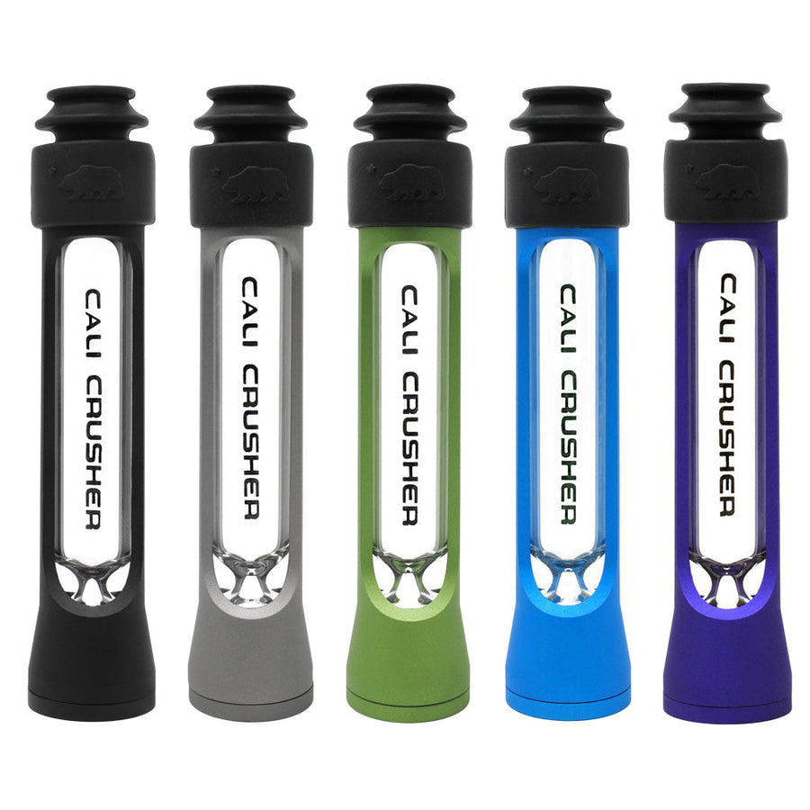 Cali Crusher Traveler Glass Chillum - 4.75" / Colors Vary - Headshop.com