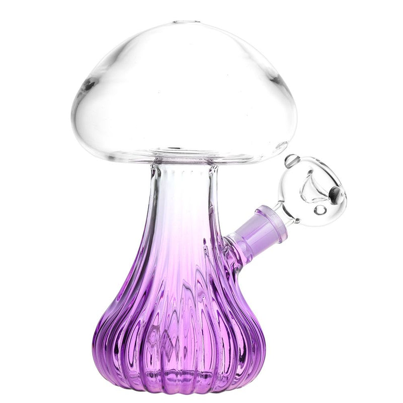 Pluming Mushroom Glass Water Pipe - 7" / 14mm F / Colors Vary - Headshop.com