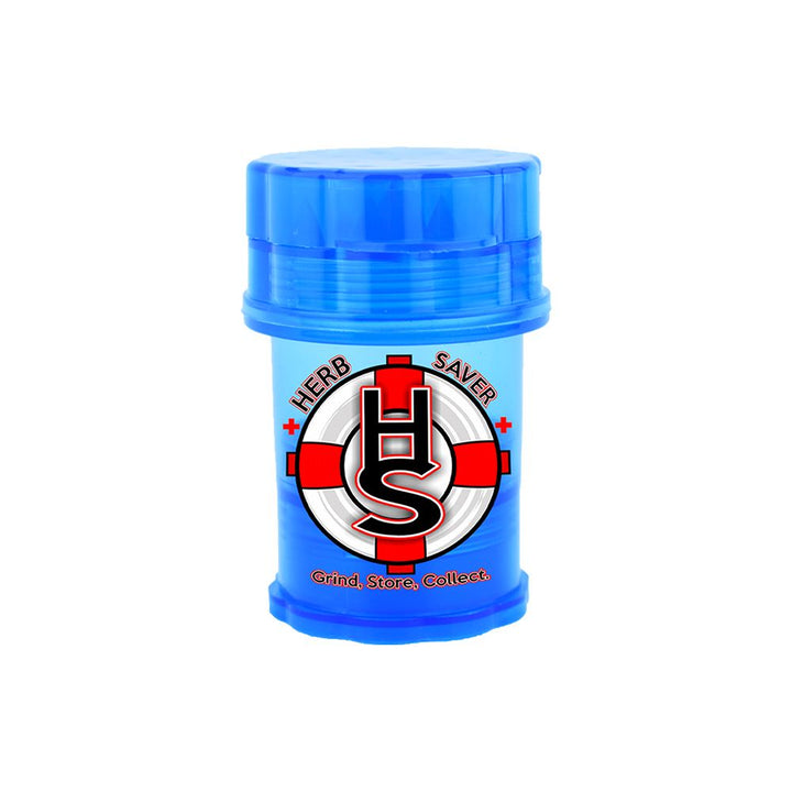 HerbSaver Mini Grinder - 2.5" x 1.5" / 4pc / 12ct - Headshop.com