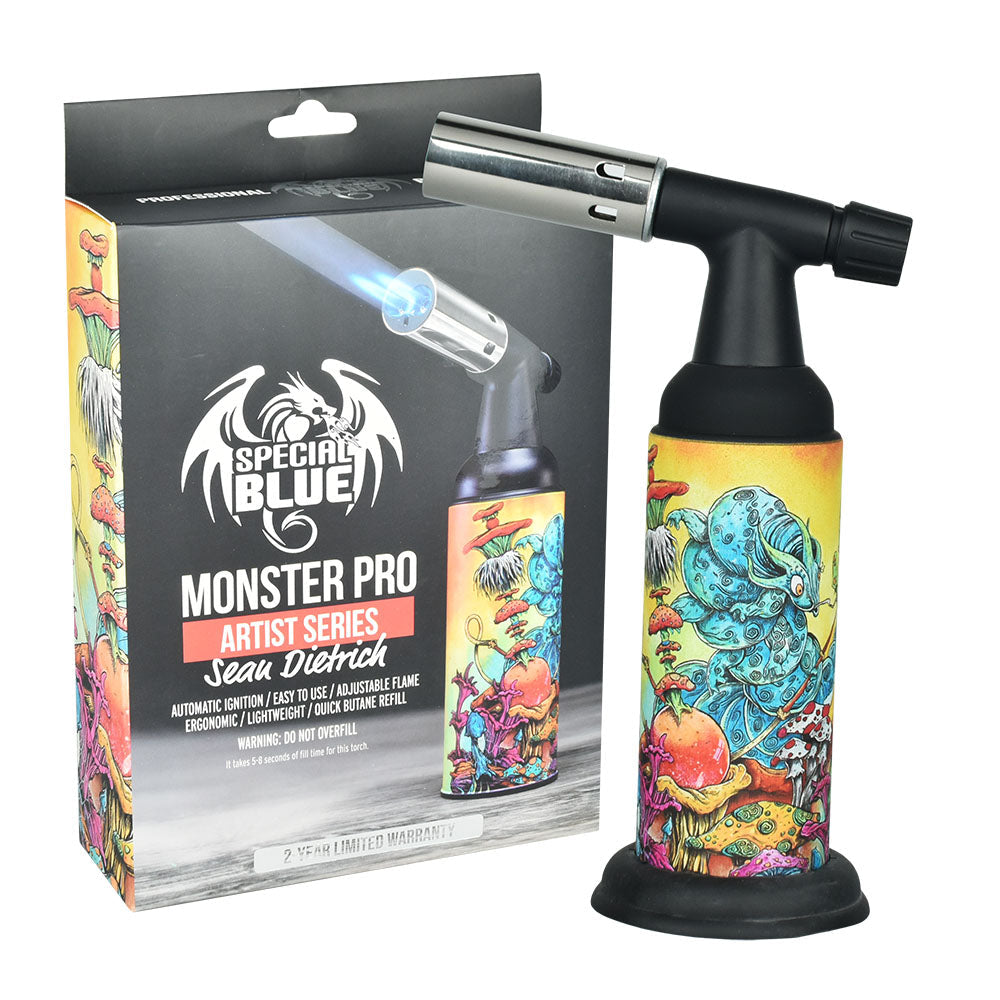 Special Blue Sean Dietrich Monster Pro Torch Lighter - 8" - Headshop.com