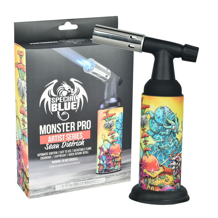 Special Blue Sean Dietrich Monster Pro Torch Lighter - 8" - Headshop.com