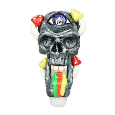 Pulsar Rainbow Puking Skull Spoon Pipe - 5.5" - Headshop.com