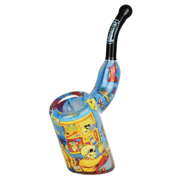 Grateful Dead x Pulsar Inside Print Bent Sherlock Pipe | 4" - Headshop.com