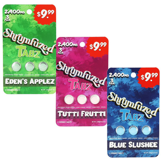Shrumfuzed Tabz Nootropic Mushroom Blend Tablets | 2400mg | 3pc | 10pk Display