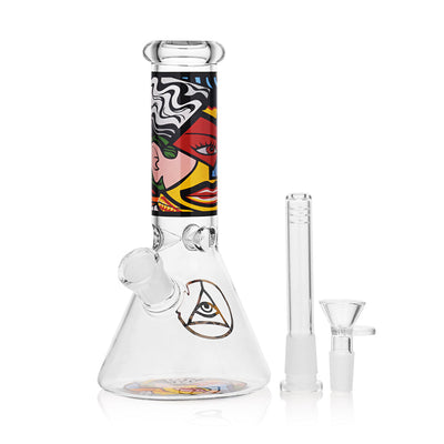 Ritual Smoke - Atomic Pop 8" Glass Beaker - Lips - Headshop.com