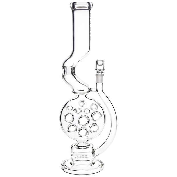 Pulsar Swiss Perc Kink Neck Glass Water Pipe - 18" / 14mm F