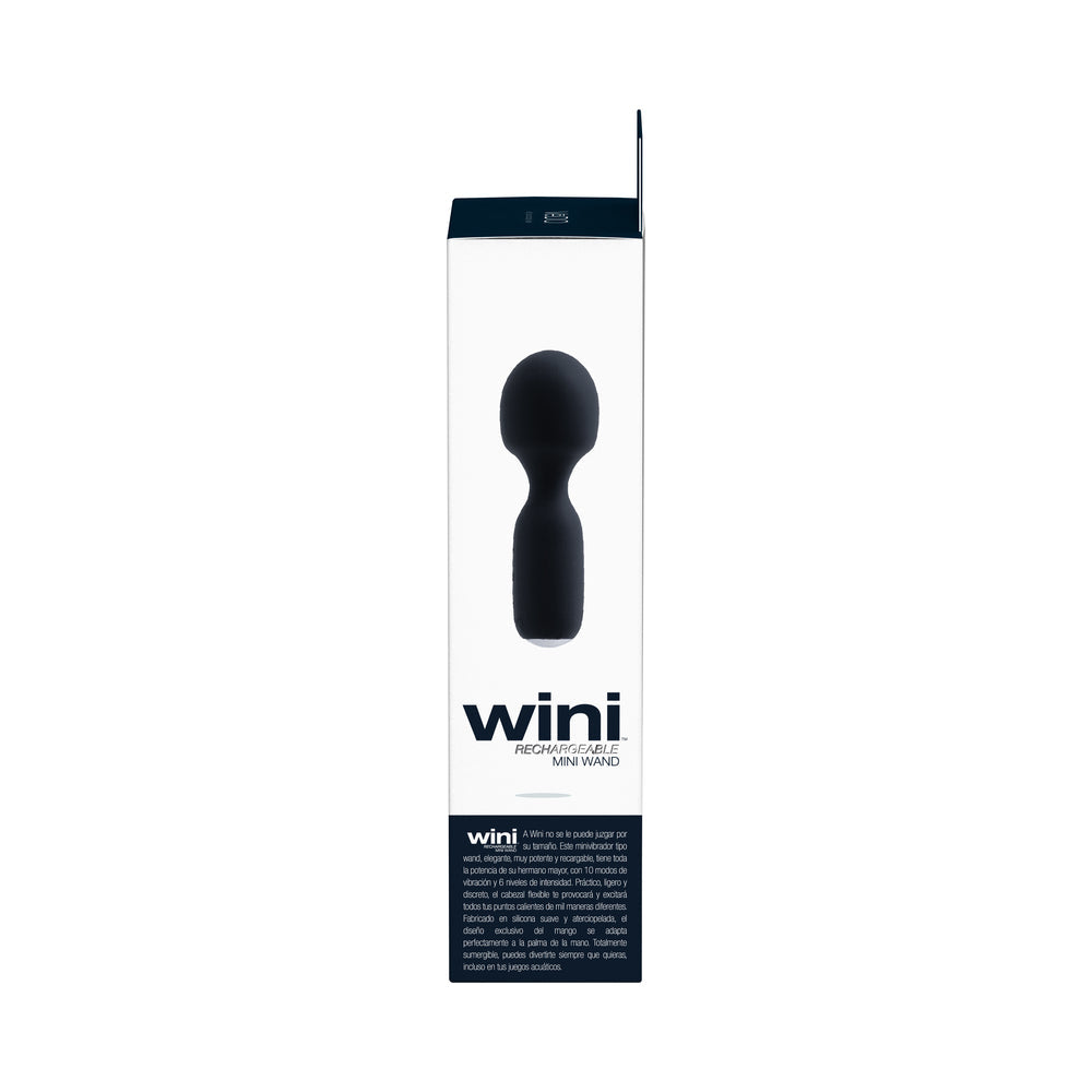 VeDO Wini Rechargeable Mini Wand Just Black - Headshop.com