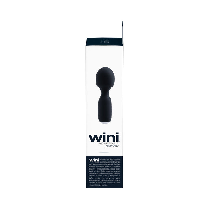 VeDO Wini Rechargeable Mini Wand Just Black - Headshop.com