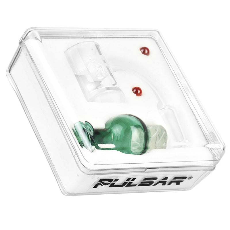 Pulsar Quartz Banger w/ Helix Carb Cap - 14mm M / Colors Vary - Headshop.com