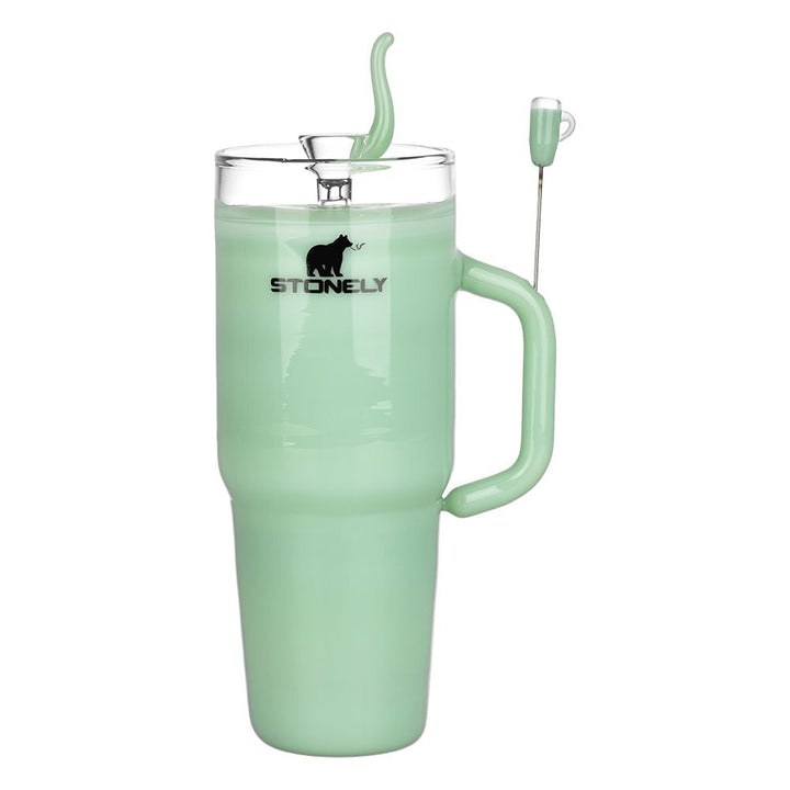 Pulsar Stonely Cup Glass Water Pipe | 8.5" | 14mm F - Headshop.com