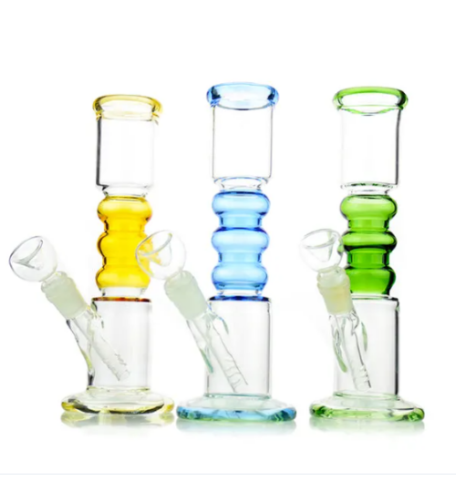 1Stop Glass 10 Inch Straight Tube Bong – Gorgeous Colors & Style - Headshop.com