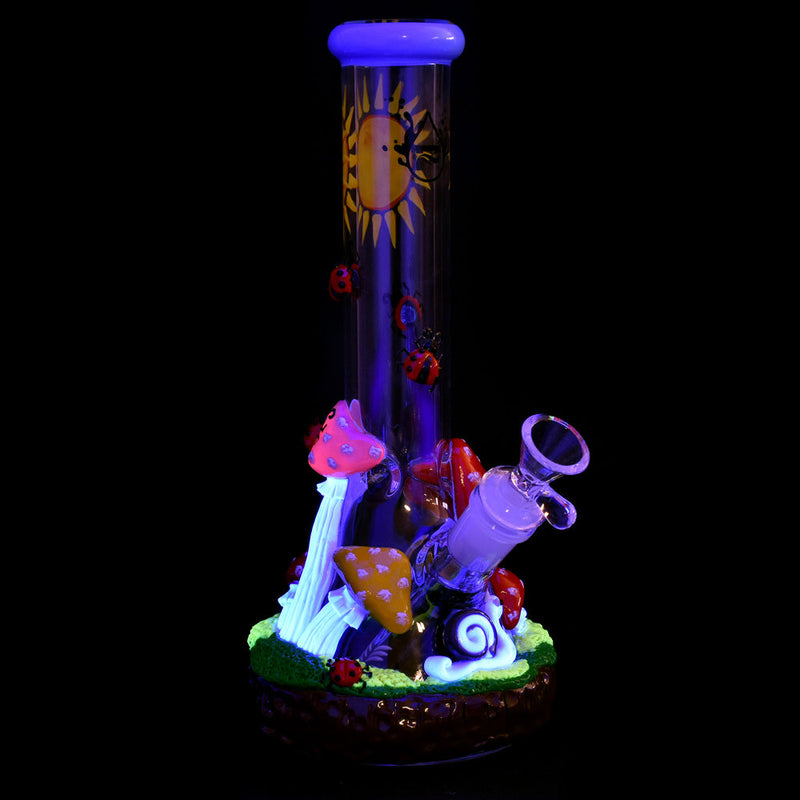 Pulsar Ladybug Shroom Beaker Water Pipe- 10.25"/14mm F - Headshop.com