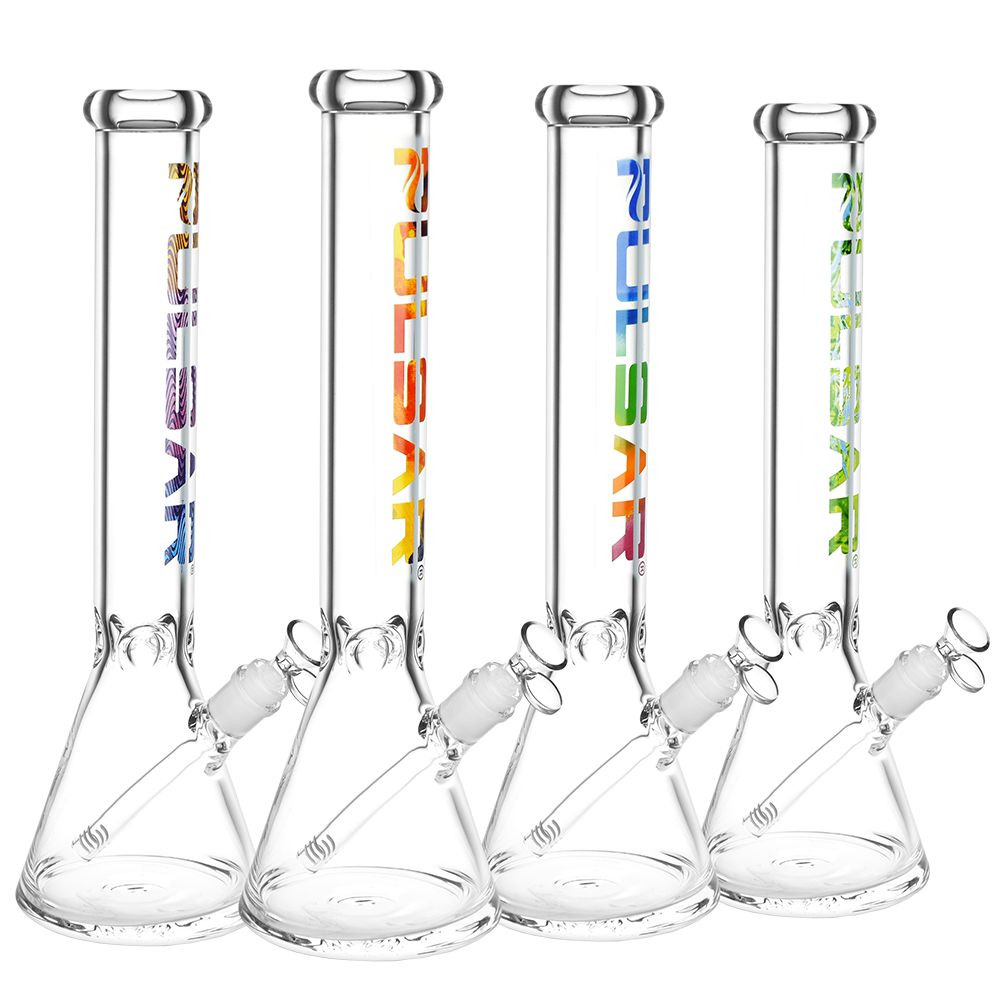 Pulsar Illustrious Glass Beaker Water Pipe | 14mm F | Colors Vary - Headshop.com
