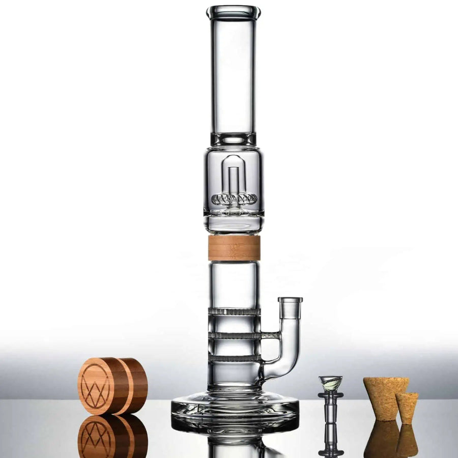 Vitae Glass 16" Tri-UFO Bong - Headshop.com