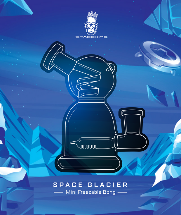 Space King Glass - 'Space Glacier' Freezable Bong - Headshop.com