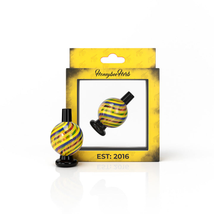 Honeybee Herb Kaleidoscope Bubble Carb Cap - Headshop.com
