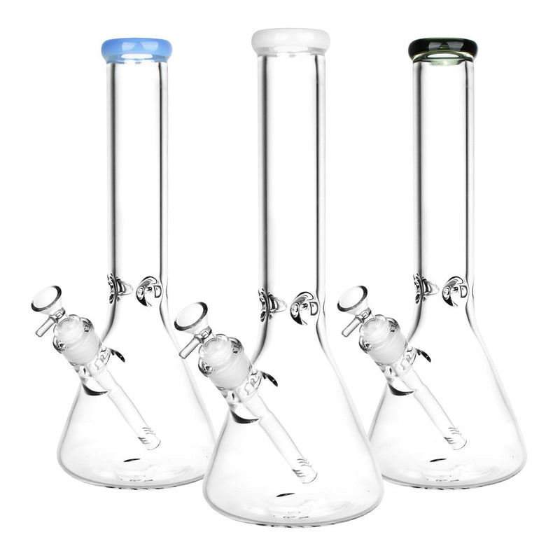 Classic Glass Beaker Light Water Pipe | 14mm F | Colors Vary - Headshop.com