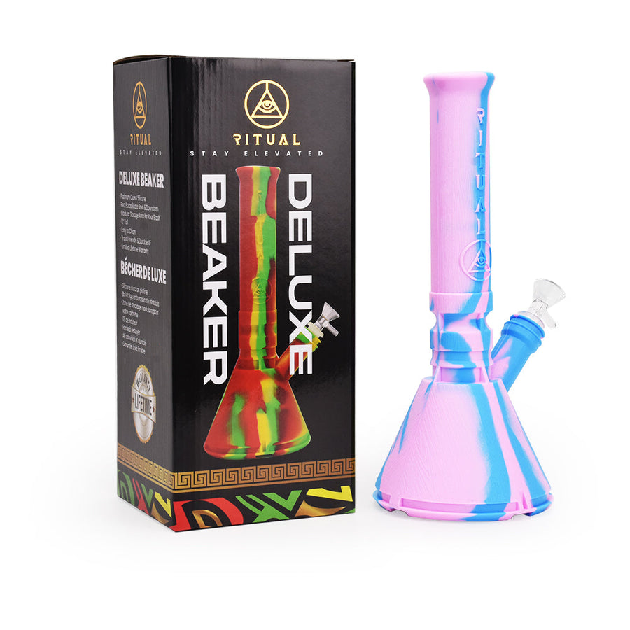 Ritual - 12'' Deluxe Silicone Modular Beaker - Cotton Candy - Headshop.com