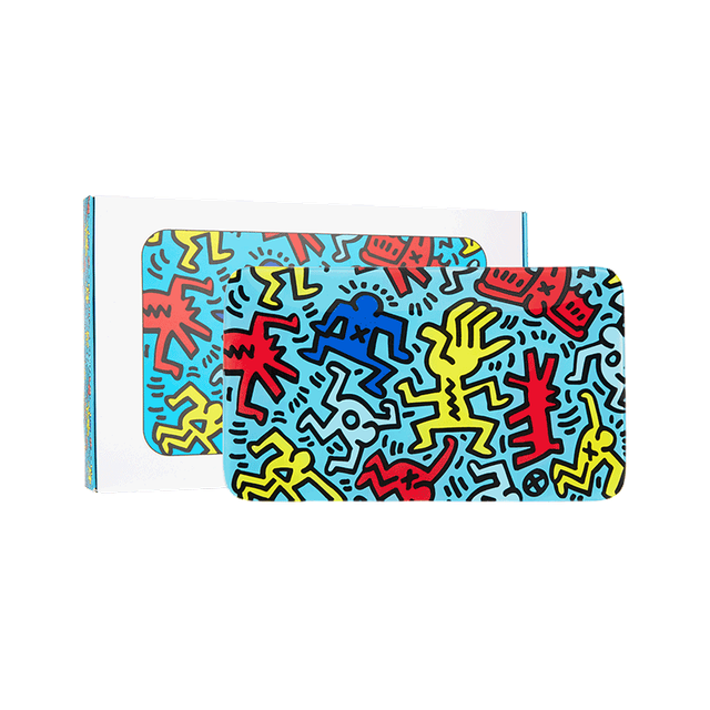 K. Haring Glass Rolling Tray - Headshop.com
